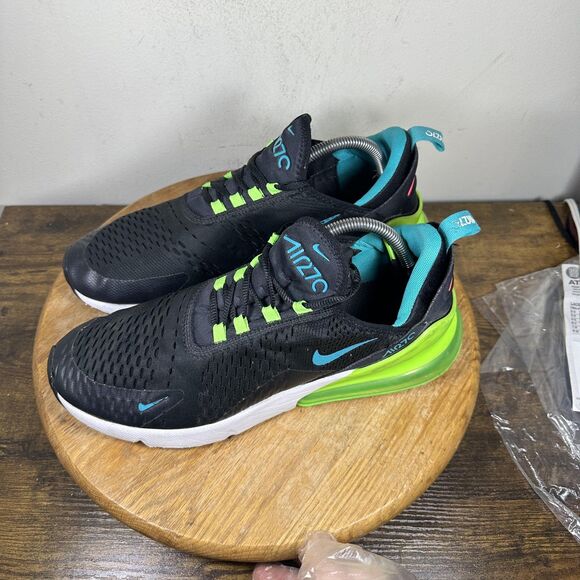 Nike Air Max 270 Shoes Mens Size 11 Black Green Blue DJ5136-001 Sneaker Running - Picture 3 of 12